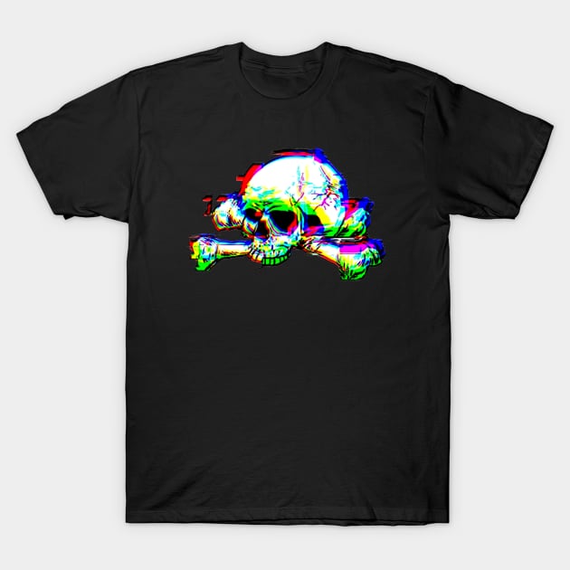 3d skull effect T-Shirt by NmakersArt